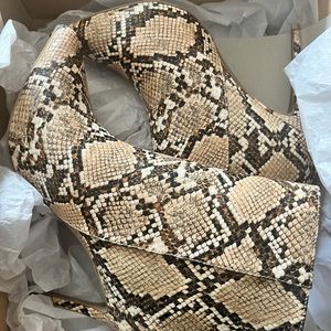 Snakeskin ankle boots